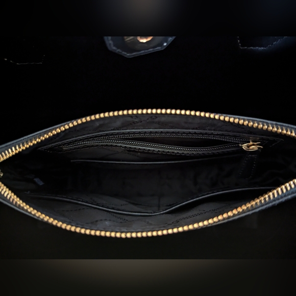 Low staet - Michael Kors - Black Small Tote with Crossbody Strap - EUC - Picture 5 of 10